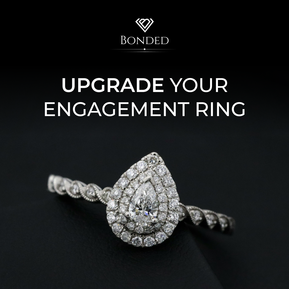 Bonded Diamond majority black ad square variation 1